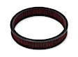 220-30 Universal Air Filter - Red, Cotton Gauze, Washable, Universal, Sold Individually