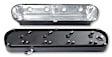 241-187 Universal, Holley 2-Piece Ford Style Valve Cover - Gen III/IV GM LS, Coil-Mount Base & Integrated Coil Cover - Cast Alum. Satin Black