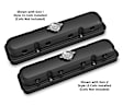 241-192 Universal, Holley 2-Piece Pontiac Style Valve Cover - Gen III/IV GM LS, Coil-Mount Base & Integrated Coil Cover - Cast Alum. Satin Black