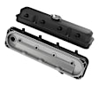 241-192 Universal, Holley 2-Piece Pontiac Style Valve Cover - Gen III/IV GM LS, Coil-Mount Base & Integrated Coil Cover - Cast Alum. Satin Black