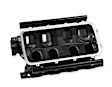 300-242BK Black Ford 351W (9.5" Deck) Ford Hi-Ram Intake Manifold with 105mm LS Throttle Body Flange Top.