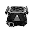 300-242BK Black Ford 351W (9.5" Deck) Ford Hi-Ram Intake Manifold with 105mm LS Throttle Body Flange Top.