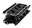 300-242BK Black Ford 351W (9.5" Deck) Ford Hi-Ram Intake Manifold with 105mm LS Throttle Body Flange Top.