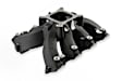 300-255BK EFI single plane split-design race manifold. Fits all GM LS Gen III or IV engines equipped with LS1/LS2/LS6 style cathedral port heads, Black