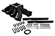 300-255BK EFI single plane split-design race manifold. Fits all GM LS Gen III or IV engines equipped with LS1/LS2/LS6 style cathedral port heads, Black