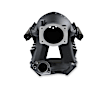 300-272BK 8.2" SBF Ford Hi-Ram EFI Manifold, 95mm LS Throttle Body Flange Top, Black