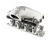 300-310 351W Ford Hi-Ram Intake Manifold with 105mm 1986-95 Ford 5.0 Throttle Body Flange Side Mount Top.