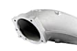 300-310 351W Ford Hi-Ram Intake Manifold with 105mm 1986-95 Ford 5.0 Throttle Body Flange Side Mount Top.