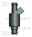 522-668 Universal, Fuel Injector - Sold individually