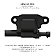 561-130 Universal, Ignition Coil Bracket - Black Aluminum 