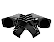 820242 Sniper EFI "Dual Plenum" Manifold 102mm throttle body bore for GM LS1/2/6 engines (Includes installation kit, and fuel rail kit) Black Finish