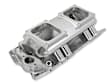 835171 Sniper Intake Manifold, Aluminum, Silver, Chevy Small Block V8, Single Plane 2 x 4500, Sold Individually