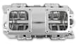 835171 Sniper Intake Manifold, Aluminum, Silver, Chevy Small Block V8, Single Plane 2 x 4500, Sold Individually