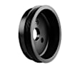 97-159 Replacement Series Crankshaft Pulley - Black, Steel, Universal, Sold Individually