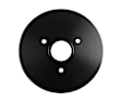 97-159 Replacement Series Crankshaft Pulley - Black, Steel, Universal, Sold Individually
