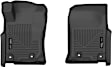 13721 Front Row Weatherbeater Series Molded Floor Liner, Black Made of Thermoplastic