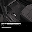 14521 Second Row Weatherbeater Series Molded Floor Liner, Black Made of Thermoplastic
