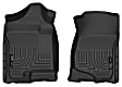 18201 Front Row Weatherbeater Series Molded Floor Liner, Black Made of Thermoplastic