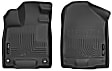 18411 Front Row Weatherbeater Series Molded Floor Liner, Black Made of Thermoplastic