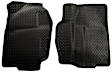 30711 Front Row Classic Style Series Molded Floor Liner, Black Made of Rubberized Thermoplastic Elastomer
