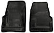 1999 Jeep Wrangler - Classic Style Series, Black, Front Row, Molded Floor Liner, 2-Door, Sport Utility, 4WD, Made of Rubberized Thermoplastic Elastomer