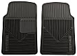 51061 Front Row Heavy Duty Series Flat Floor Mat, Black Made of Rubberized Thermoplastic Elastomer