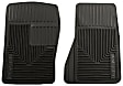 51071 Front Row Heavy Duty Series Flat Floor Mat, Black Made of Rubberized Thermoplastic Elastomer