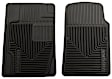 2006 Acura RSX - Front Row Flat Floor Mat, May Require Trimming For Correct Fit/Trim Guides Molded In Mat, Black, Made of Rubberized/Thermoplastic, Heavy Duty Series
