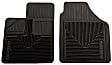 2008 Chevrolet Uplander - Front Flat Floor Mat, Mini Cargo Van, Black, Made of Rubberized/Thermoplastic, Heavy Duty Series