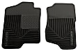 51181 Front Row Heavy Duty Series Flat Floor Mat, Black Made of Rubberized Thermoplastic Elastomer