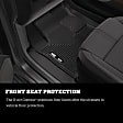 2024 Hyundai Elantra - Second Row Molded Floor Liner, Sedan, Black, Made of Rubberized Thermoplastic Elastomer, X-act Contour Series
