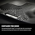52091 Front Row X-act Contour Series Molded Floor Liner, Black Made of Rubberized/Thermoplastic