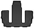 Third Row X-act Contour Series Molded Floor Liner, Black Made of Rubberized/Thermoplastic