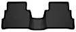 52861 Second Row X-act Contour Series Molded Floor Liner, Black Made of Rubberized/Thermoplastic