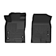 53071 Front Row X-act Contour Series Molded Floor Liner, Black Made of Rubberized Thermoplastic Elastomer