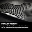 53071 Front Row X-act Contour Series Molded Floor Liner, Black Made of Rubberized Thermoplastic Elastomer