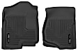 53101 Front Row X-act Contour Series Molded Floor Liner, Black Made of Rubberized/Thermoplastic