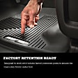 53111 Front Row X-act Contour Series Molded Floor Liner, Black Made of Rubberized/Thermoplastic