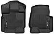 53341 Front Row X-act Contour Series Molded Floor Liner, Black Made of Rubberized/Thermoplastic