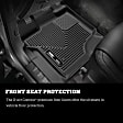 53388 Front and Rear X-act Contour Series Molded Floor Liner, Black Made of Rubberized/Thermoplastic