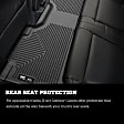53631 Second Row X-act Contour Series Molded Floor Liner, Black Made of Rubberized/Thermoplastic