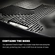 53698 Front and Rear X-act Contour Series Molded Floor Liner, Black Made of Rubberized/Thermoplastic