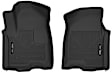 54101 Front Row X-act Contour Series Molded Floor Liner, Black Made of Rubberized/Thermoplastic