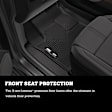 54491 Second Row X-act Contour Series Molded Floor Liner, Black Made of Thermoplastic