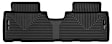 54621 Second Row X-act Contour Series Molded Floor Liner, Black Made of Thermoplastic