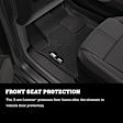 55241 Second Row X-act Contour Series Molded Floor Liner, Black Made of Rubber