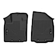 55401 Front Row X-act Contour Series Molded Floor Liner, Black Made of Rubberized/Thermoplastic