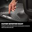 55881 Front Row X-act Contour Series Molded Floor Liner, Black Made of Rubber