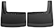 2008 Dodge Ram 3500 - Rear, Driver and Passenger Side Mud Flaps,  Does not Fit Mega Cab, For Models With Dual Rear Wheel (Dually), Rear Dually Models, Dual Rear Wheel, Black, Plastic, Standard Cab Pickup