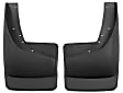 57211 Rear, Driver and Passenger Side Mud Flaps, Black, Plastic, Custom Fit Series
